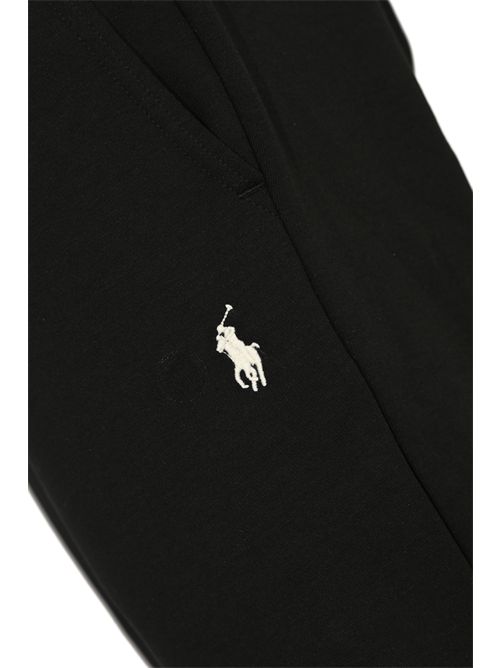 Pantalone in felpa di cotone con ricamo logo POLO RALPH LAUREN | 710888283001